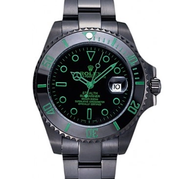 AAA replica watch 622007 Submariner Black Ceramic Stealth Rolex 0825